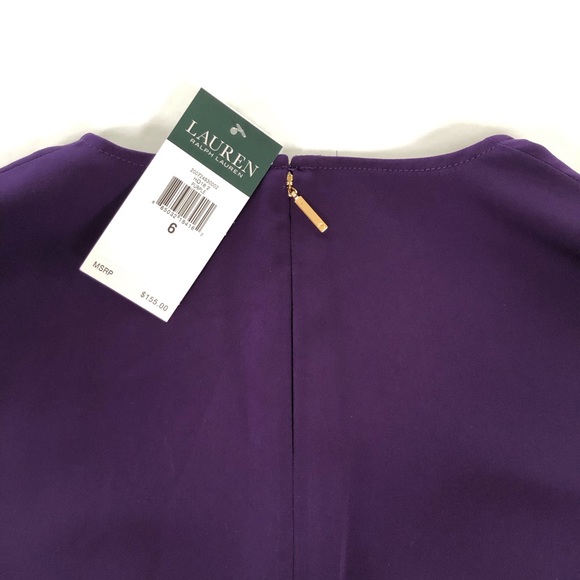 Lauren Ralph Lauren Arieana Crepe Cocktail Dress - Picture 8 of 8